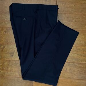 Lands' End Tailored Fit Navy Trousers Pants-34